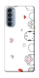 Чехол на Oppo Reno 4 Pro Paws фото 1 из 1