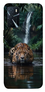 Чехол на Oppo A16s / A16 Leopard in water фото 1 из 1