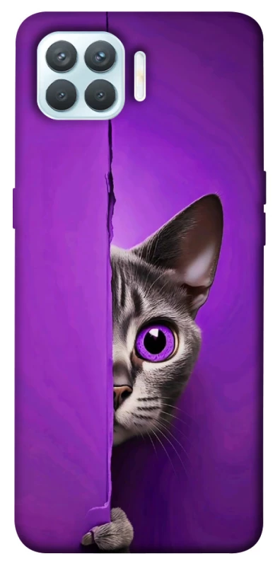 Чохол на Oppo F17 Pro Кіт-підглядач фото 1 з 1