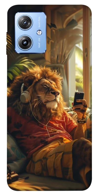 Чохол на Motorola Moto G84 Лев v2 фото 1 з 1