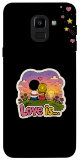 Чехол на Samsung J600F Galaxy J6 (2018) Love is ver.5 фото 1 из 1