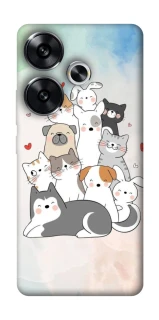 Чехол на Xiaomi Poco F6 Funny Pets ver.2 фото 1 из 1