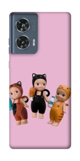 Чехол на Motorola Edge 50 Cat Cafe Trio фото 1 из 1