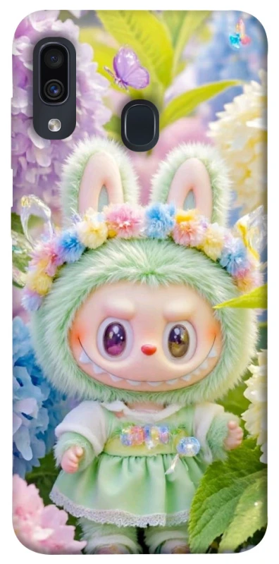 Чохол на Samsung Galaxy A20 / A30 Labubu & Flowers ver.2 фото 1 з 1