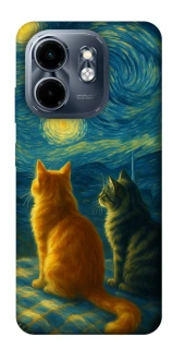 Чехол на Infinix Smart 9 4G / Hot 50i Cats under the stars фото 1 Чехол на Infinix Smart 9 4G / Hot 50i Cats under the stars фото 1 из 1
