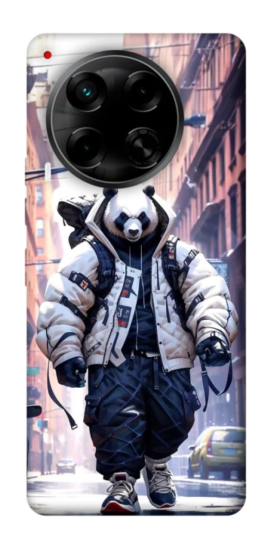 Чехол на TECNO Camon 30 (CL6) Панда курьер фото 1 из 1