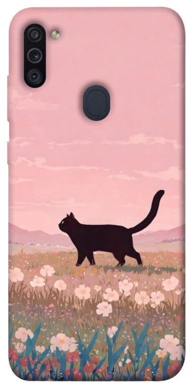 Чохол на Samsung Galaxy M11 cat on a field фото 1 з 1