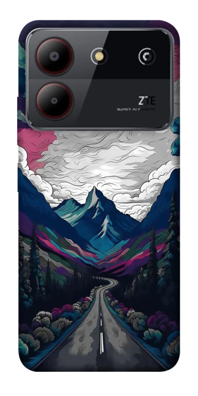 Чохол на ZTE Blade A54 4G Намальовані гори фото 1 з 1