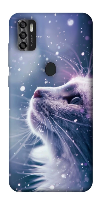 Чехол на ZTE Blade A7s (2020) Snow cat фото 1 из 1