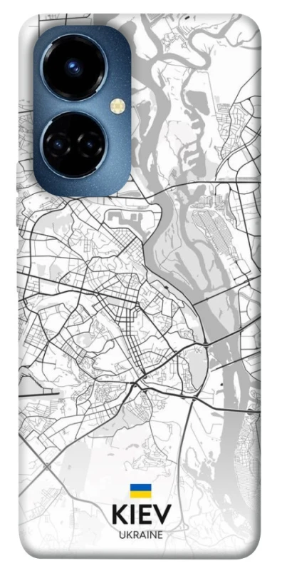 Чохол на TECNO Camon 19 Kiev white map фото 1 з 1