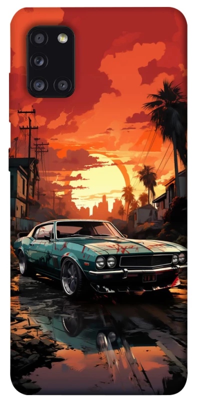 Чехол на Samsung Galaxy A31 Car at sunset фото 1 из 1