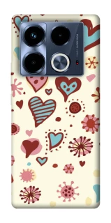 Чохол на Infinix Note 40 4G Pretty hearts фото 1 з 1