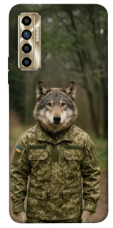 Чехол на TECNO Camon 17P Волк защитник фото 1 из 1