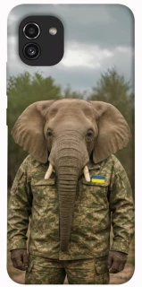 Чехол на Samsung Galaxy A03 Слон защитник фото 1 из 1