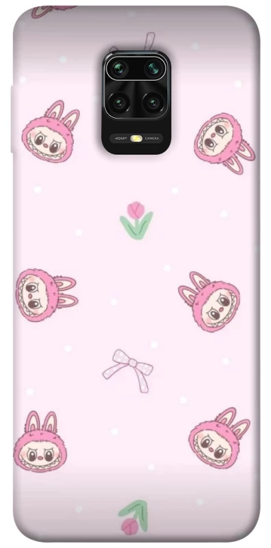 Чохол на Xiaomi Redmi Note 9s / Note 9 Pro / Note 9 Pro Max Labubu Flower фото 1 з 1
