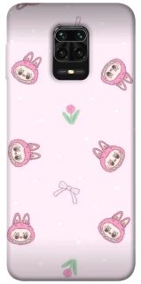 Чохол на Xiaomi Redmi Note 9s / Note 9 Pro / Note 9 Pro Max Labubu Flower фото 1 з 1