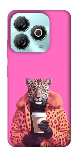 Чохол на ZTE Blade A75 4G Леопард з кавою фото 1 з 1