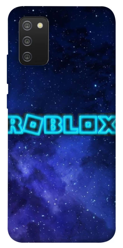 Чохол на Samsung Galaxy A02s Roblox Space Logo Blue фото 1 з 1