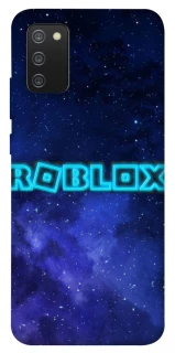 Чохол на Samsung Galaxy A02s Roblox Space Logo Blue фото 1 з 1