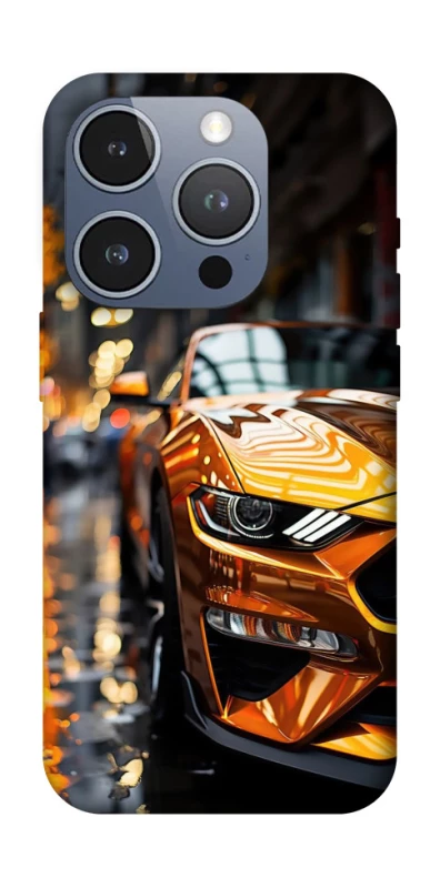 Чохол на Apple iPhone 16 Pro Golden sports car фото 1 з 1