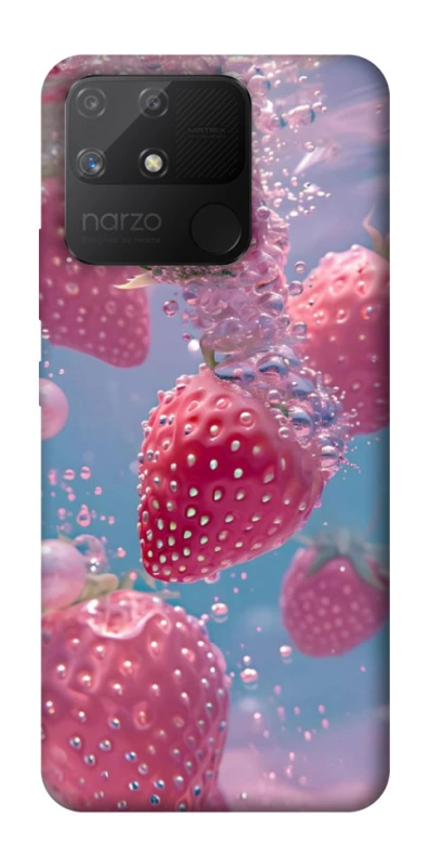 Чохол на Realme Narzo 50A Полуниця в воді фото 1 з 1