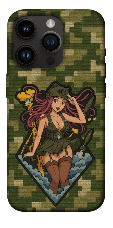Чехол на Apple iPhone 14 Pro (6.1") Military Waifu фото 1 из 1