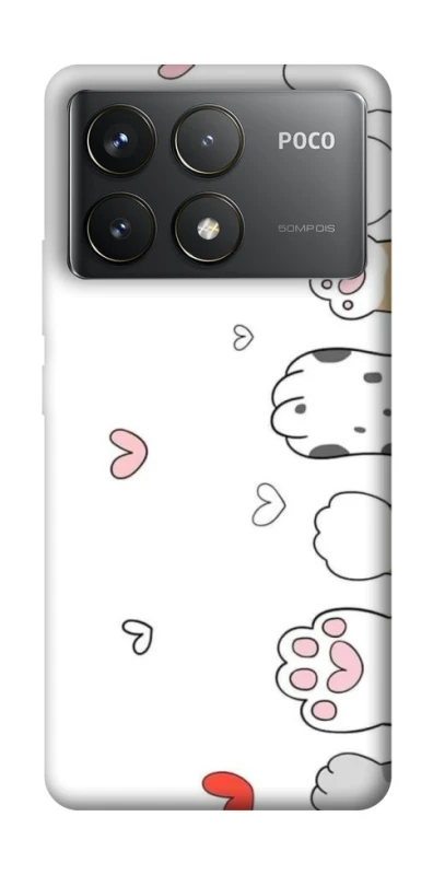 Чехол на Xiaomi Poco F6 Pro Paws фото 1 из 1