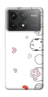 Чехол на Xiaomi Poco F6 Pro Paws фото 1 из 1