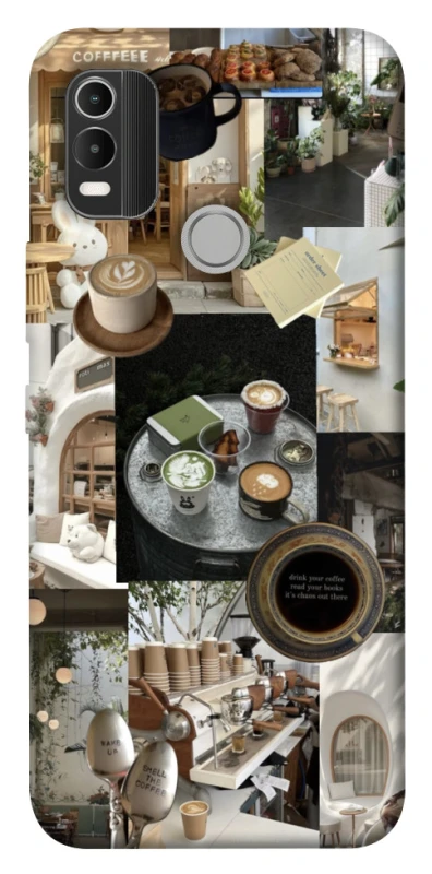 Чохол на Nokia C21 Plus Coffee collage ver.4 фото 1 з 1