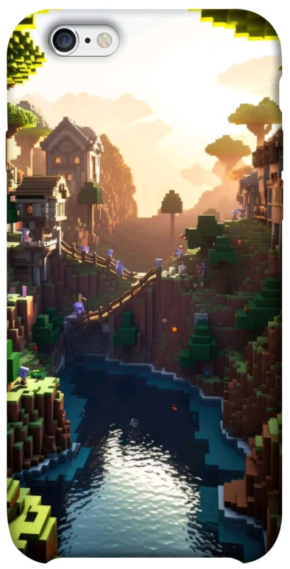 Чехол на Apple iPhone 6/6s (4.7") Minecraft sunset фото 1 из 1
