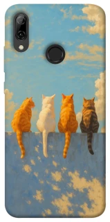 Чехол на Huawei P Smart (2019) cats on wall фото 1 из 1