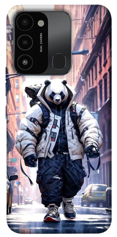 Чехол на TECNO Spark 8C Панда курьер фото 1 из 1