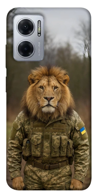 Чехол на Xiaomi Redmi Note 11E Лев защитник фото 1 из 1