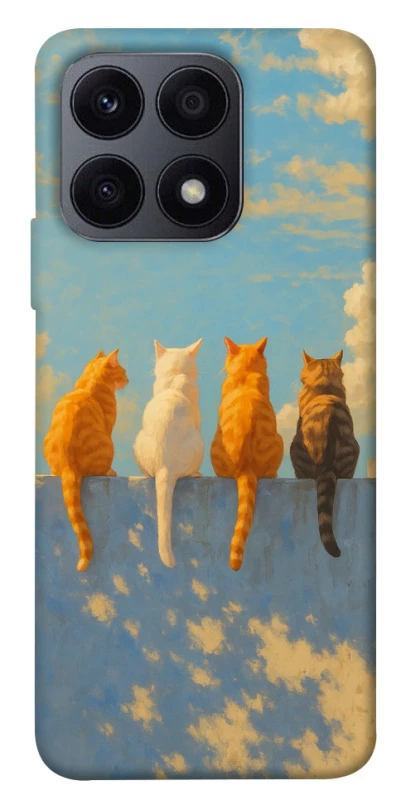 Чехол на Huawei Honor X8a cats on wall фото 1 из 1