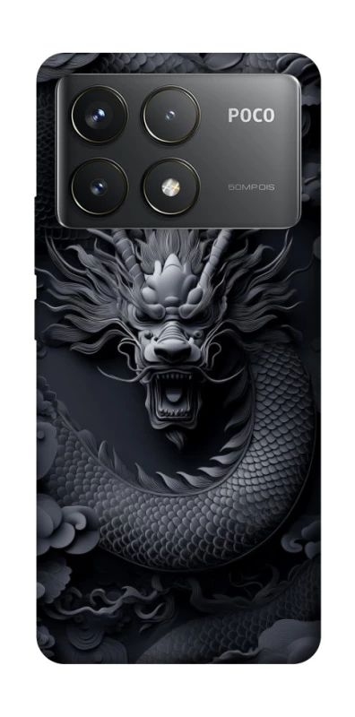 Чохол на Xiaomi Poco F6 Pro black dragon фото 1 з 1
