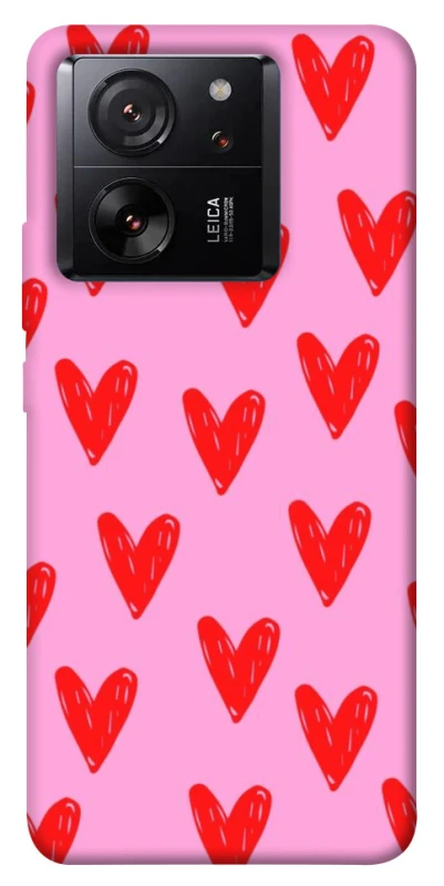 Чохол на Xiaomi 13T Pro Red hearts 2 фото 1 з 1