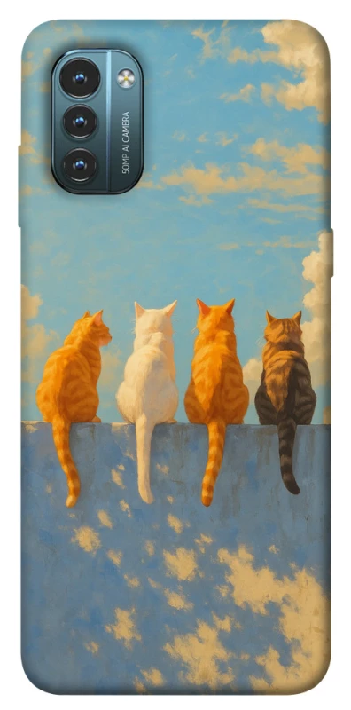 Чехол на Nokia G21 cats on wall фото 1 из 1