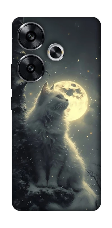 Чехол на Xiaomi Poco F6 Кот под луной фото 1 из 1