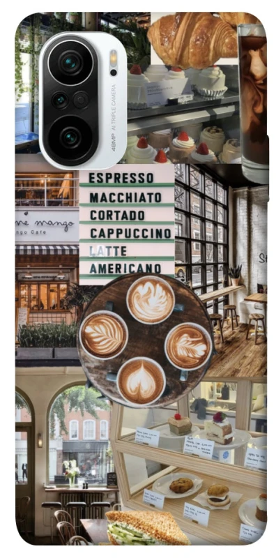 Чехол на Xiaomi Redmi K40 / K40 Pro / K40 Pro+ / Poco F3 Coffee collage ver.5 фото 1 из 1