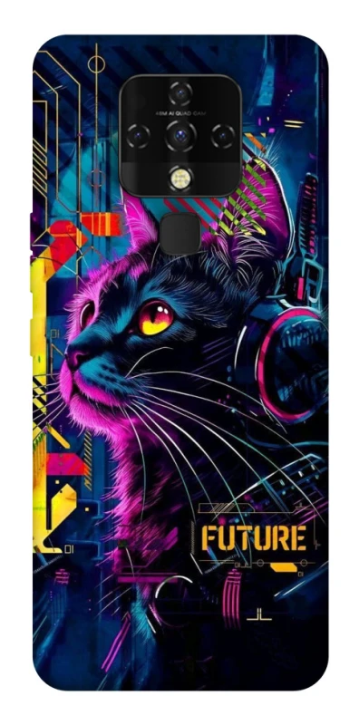 Чохол на TECNO Camon 16 SE Cyber Cat v2 фото 1 з 1