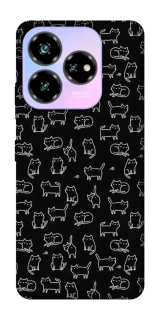 Чехол на ZTE Nubia V60 Black Cats фото 1 Чехол на ZTE Nubia V60 Black Cats фото 1 из 1