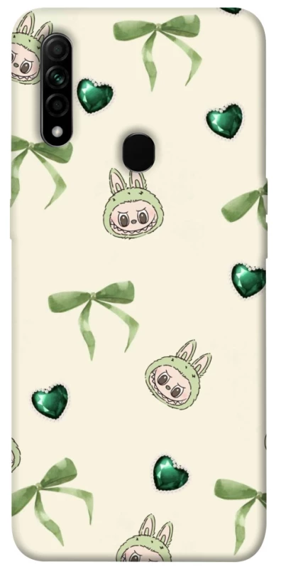 Чохол на Oppo A31 Labubu Green Heart фото 1 з 1