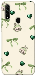 Чохол на Oppo A31 Labubu Green Heart фото 1 з 1
