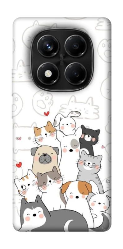Чохол на Xiaomi Redmi Note 14 Pro 4G Funny Pets фото 1 з 1