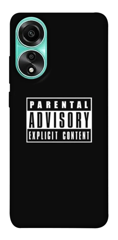 Чохол на Oppo A78 4G Parental Advisory Label фото 1 з 1