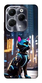 Чехол на Infinix Hot 40 Cyber cat фото 1 из 1