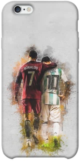 Чохол на Apple iPhone 6/6s plus (5.5") Ronaldo та Messi фото 1 з 1