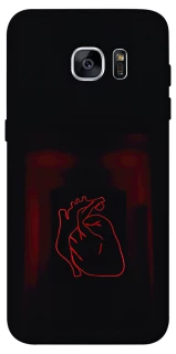 Чехол на Samsung G935F Galaxy S7 Edge Красное сердце фото 1 из 1