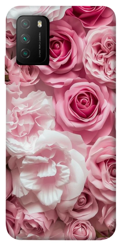 Чехол на Xiaomi Poco M3 Розовые цветы фото 1 из 1