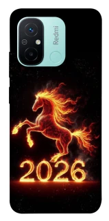 Чохол на Xiaomi Redmi 12C / Poco C55 Red Fire Horse ver.1 фото 1 з 1